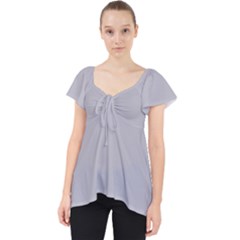 Grey Harbour Mist - Spring 2018 London Fashion Trends Lace Front Dolly Top
