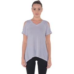 Grey Harbour Mist - Spring 2018 London Fashion Trends Cut Out Side Drop Tee by PodArtist