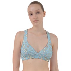 Flower Blue Butterfly Bird Yellow Floral Sexy Sweetheart Sports Bra by Mariart