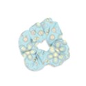 Flower Blue Butterfly Bird Yellow Floral Sexy Velvet Scrunchie View1