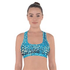 Flower Back Leaf River Blue Star Cross Back Sports Bra