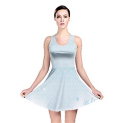 Flower Blue Polka Plaid Sexy Star Love Heart Reversible Skater Dress by Mariart