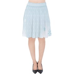 Flower Blue Polka Plaid Sexy Star Love Heart Velvet High Waist Skirt by Mariart