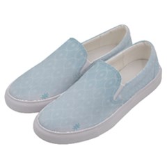 Flower Blue Polka Plaid Sexy Star Love Heart Men s Canvas Slip Ons by Mariart