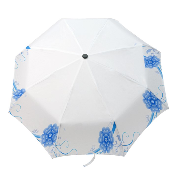 Flower Blue Sunflower Star Sexy Folding Umbrellas