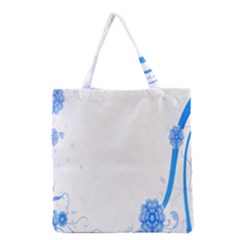 Flower Blue Sunflower Star Sexy Grocery Tote Bag