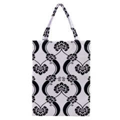 Flower Floral Black Sexy Star Black Classic Tote Bag