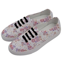 Flower Floral Sunflower Rose Purple Red Star Men s Classic Low Top Sneakers by Mariart