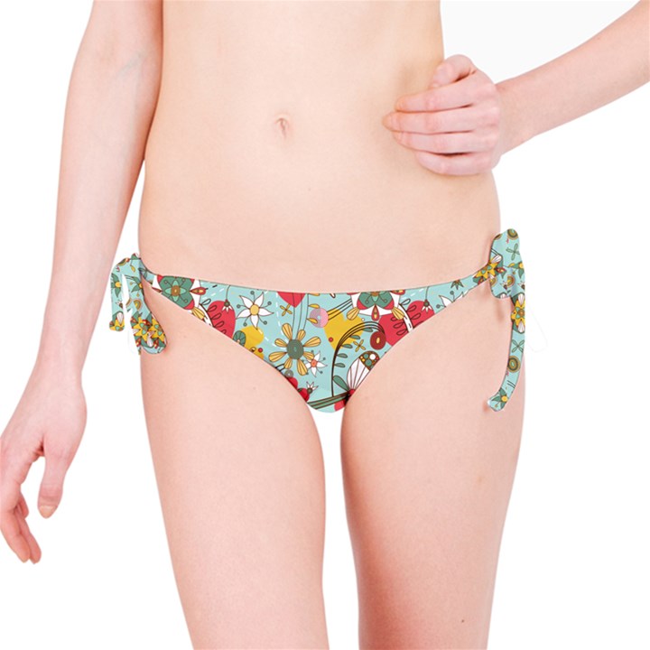 Flower Fruit Star Polka Rainbow Rose Bikini Bottom