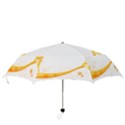 Flower Floral Yellow Sunflower Star Leaf Line Folding Umbrellas View3