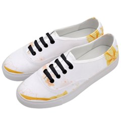 Flower Floral Yellow Sunflower Star Leaf Line Women s Classic Low Top Sneakers by Mariart