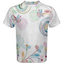 Flower Rainbow Circle Polka Leaf Sexy Men s Cotton Tee View1