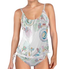 Flower Rainbow Circle Polka Leaf Sexy Tankini Set by Mariart