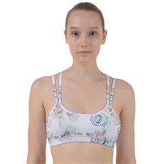 Flower Rainbow Circle Polka Leaf Sexy Line Them Up Sports Bra