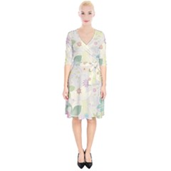 Flower Rainbow Star Floral Sexy Purple Green Yellow White Rose Wrap Up Cocktail Dress by Mariart