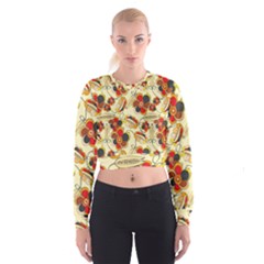 Flower Seed Rainbow Rose Cropped Sweatshirt