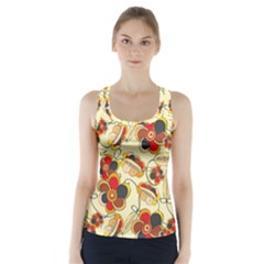 Flower Seed Rainbow Rose Racer Back Sports Top by Mariart