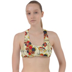 Flower Seed Rainbow Rose Criss Cross Racerback Sports Bra by Mariart