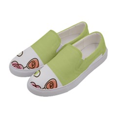 Flower Simple Green Rose Sunflower Sexy Women s Canvas Slip Ons by Mariart