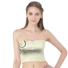 Flower Star Floral Green Camuflage Leaf Frame Tube Top by Mariart