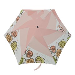 Flower Sunflower Wave Waves Pink Mini Folding Umbrellas