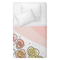 Flower Sunflower Wave Waves Pink Duvet Cover (single Size) by Mariart