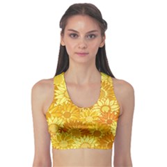 Flower Sunflower Floral Beauty Sexy Sports Bra by Mariart