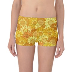 Flower Sunflower Floral Beauty Sexy Boyleg Bikini Bottoms