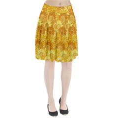 Flower Sunflower Floral Beauty Sexy Pleated Skirt by Mariart