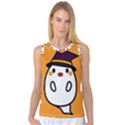 Halloween Ghost Orange Women s Basketball Tank Top View1