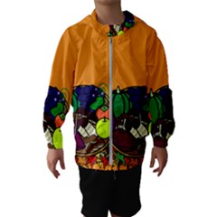 Healthy Vegetables Food Hooded Wind Breaker (kids) by Mariart