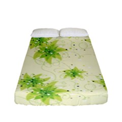 Leaf Green Star Beauty Fitted Sheet (full/ Double Size) by Mariart