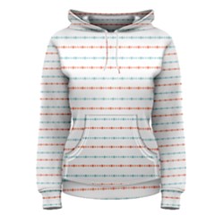 Line Polka Dots Blue Red Sexy Women s Pullover Hoodie by Mariart