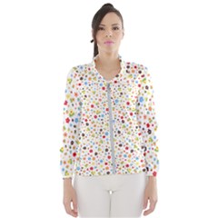 Flower Star Rose Sunflower Rainbow Smal Wind Breaker (women) by Mariart