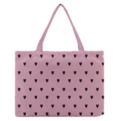 Love Black Pink Valentine Zipper Medium Tote Bag by Mariart