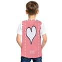 Love Heart Valentine Pink White Sexy Kids  SportsWear View2