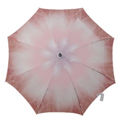 Love Heart Pink Valentine Flower Leaf Hook Handle Umbrellas (medium)