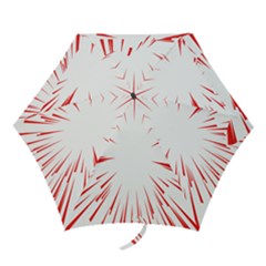 Line Red Sun Arrow Mini Folding Umbrellas