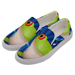 Tree Frog Bowling Men s Canvas Slip Ons by crcustomgifts