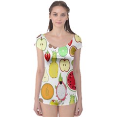 Mango Fruit Pieces Watermelon Dragon Passion Fruit Apple Strawberry Pineapple Melon Boyleg Leotard  by Mariart