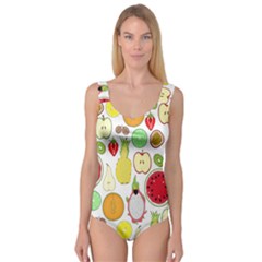 Mango Fruit Pieces Watermelon Dragon Passion Fruit Apple Strawberry Pineapple Melon Princess Tank Leotard  by Mariart