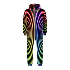 Hypnotic Circle Rainbow Hooded Jumpsuit (kids)