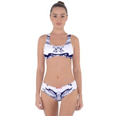 New U S  Citizen Eagle 2017  Criss Cross Bikini Set