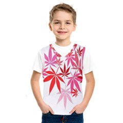 Marijuana Cannabis Rainbow Pink Love Heart Kids  SportsWear