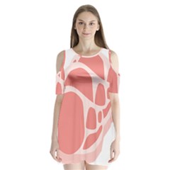 Meat Shoulder Cutout Velvet One Piece by Mariart