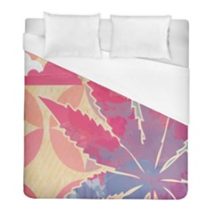 Marijuana Heart Cannabis Rainbow Pink Cloud Duvet Cover (Full/ Double Size)