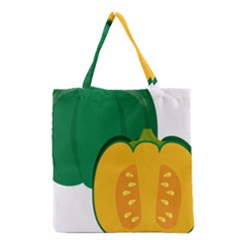 Pumpkin Peppers Green Yellow Grocery Tote Bag by Mariart