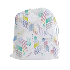 Layer Capital City Building Drawstring Pouches (xxl) by Mariart