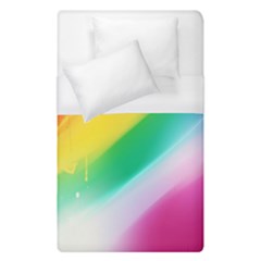 Red Yellow White Pink Green Blue Rainbow Color Mix Duvet Cover (single Size) by Mariart