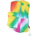 Red Yellow White Pink Green Blue Rainbow Color Mix Full Print Backpack View3